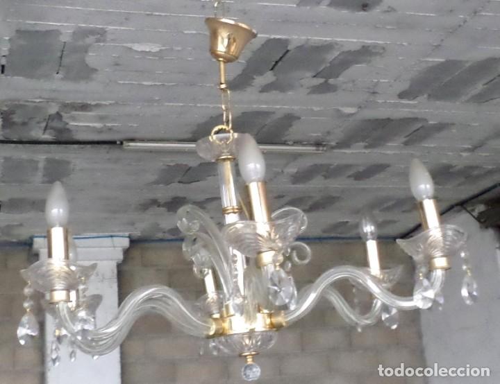 Vintage: L&aacute;mpara de cristal - Foto 5