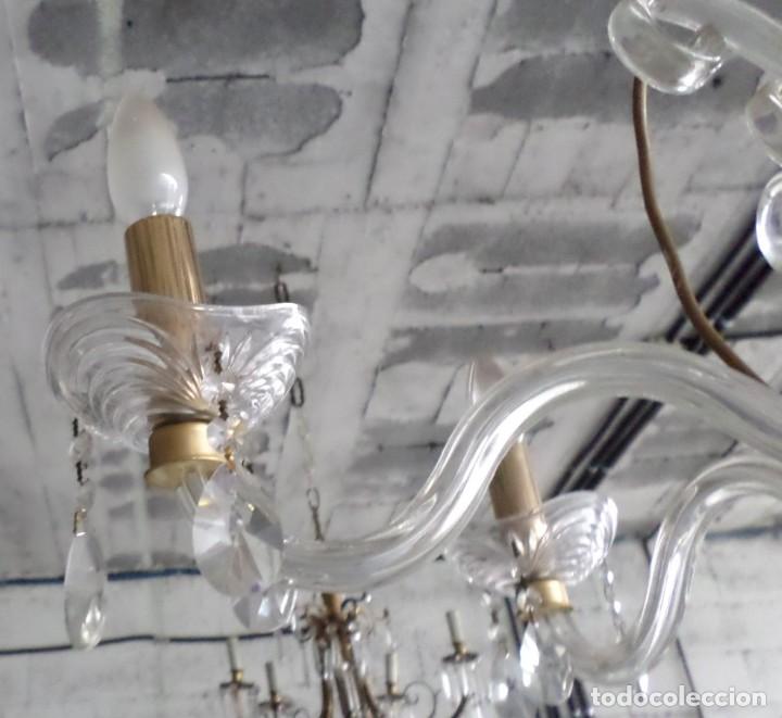 Vintage: L&aacute;mpara de cristal - Foto 7