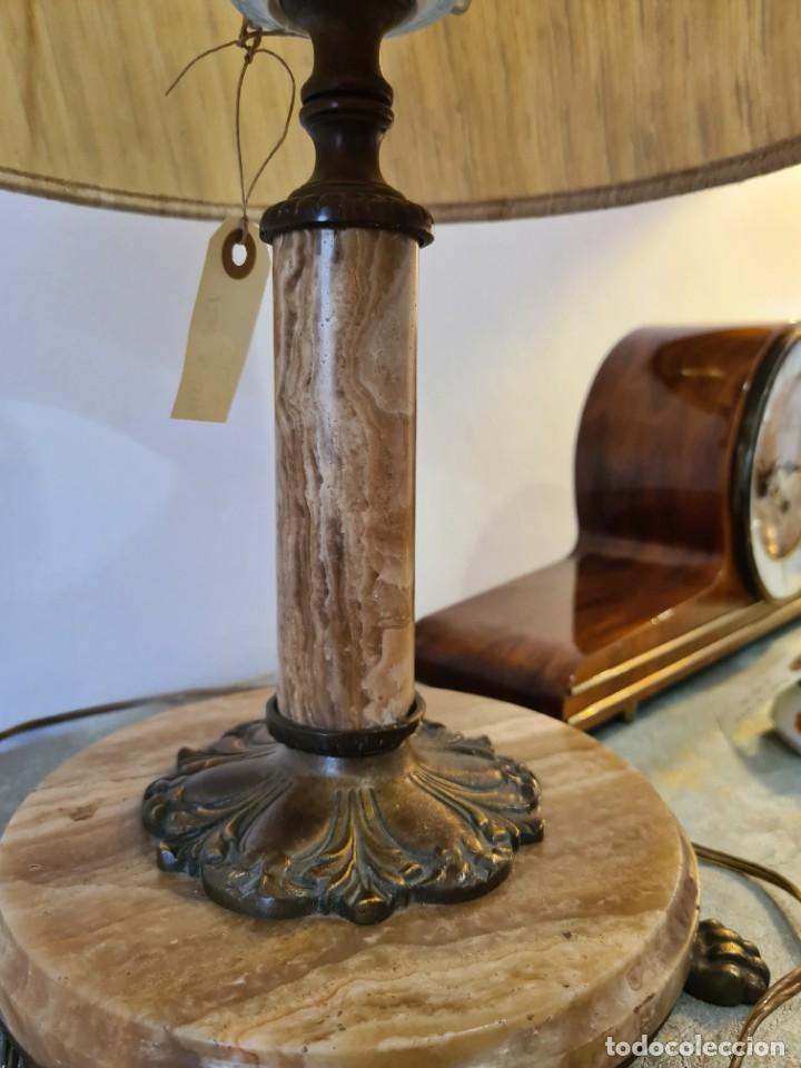 Vintage: Lampara de mesa de m&aacute;rmol - Foto 4