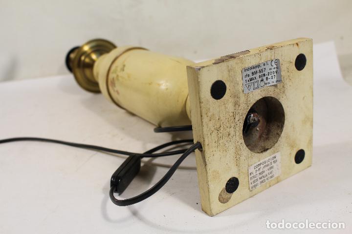 Vintage: lampara de sobremesa en madera - Foto 2