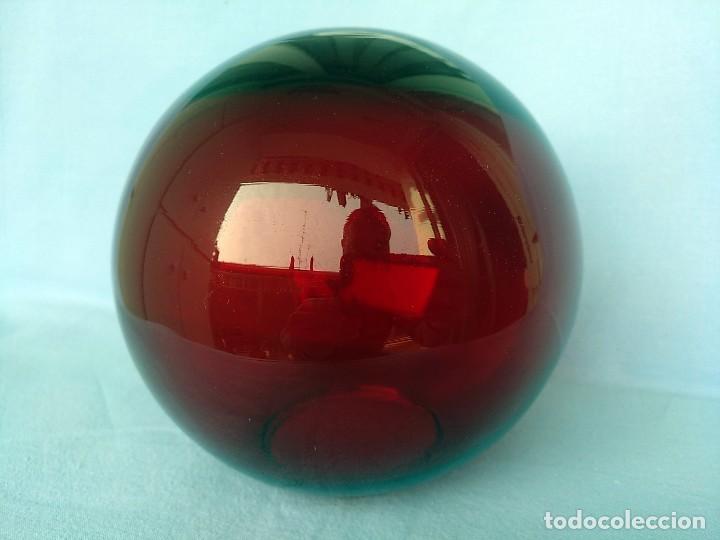 Vintage: TULIPA GLOBO ROJO TRASPARENTE - Foto 1