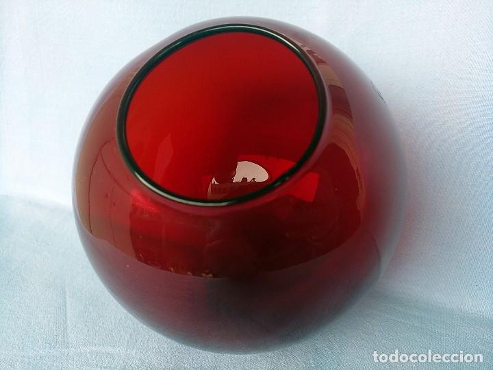 Vintage: TULIPA GLOBO ROJO TRASPARENTE - Foto 3