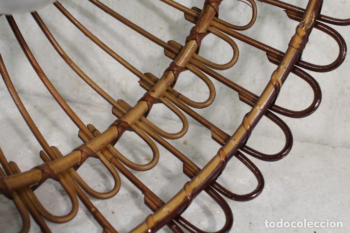 Vintage: lampara de techo de mimbre, bamb&uacute; - Foto 2