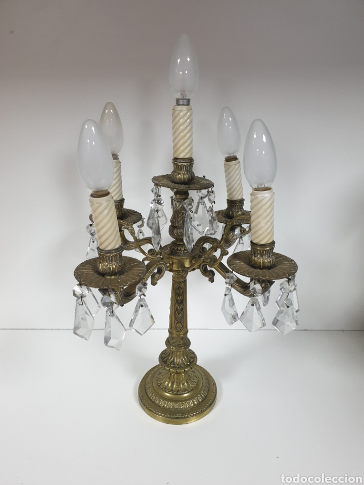 Vintage: Candelabro cobre no tiene cable - Foto 1