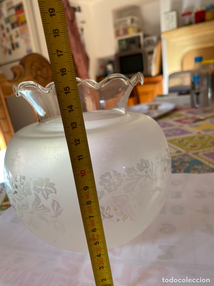 Vintage: 4 tulipas de cristal para lampara - Foto 6