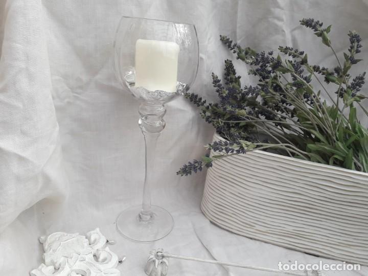 Vintage: portavela cristal - Foto 3
