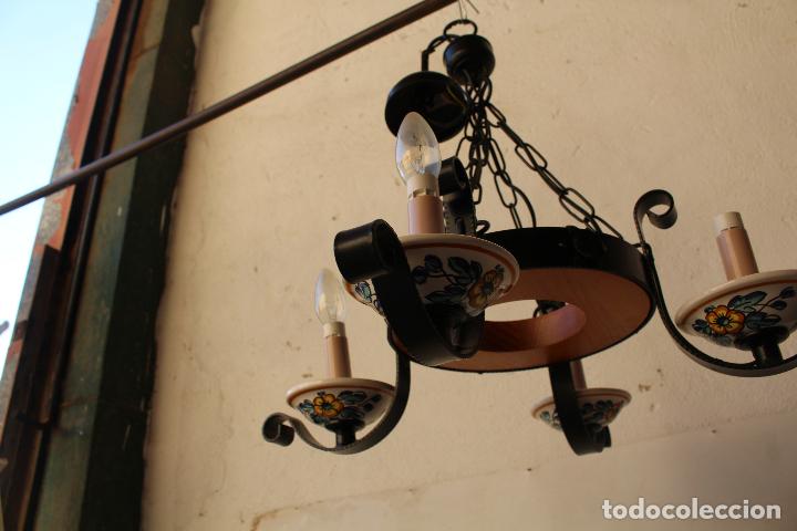 Vintage: lampara de techo rustica - Foto 6
