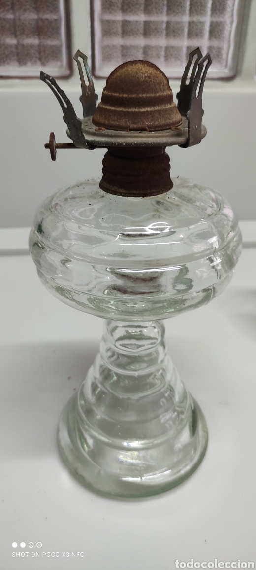 Vintage: Quinqu&eacute; cristal con tulipa - Foto 2