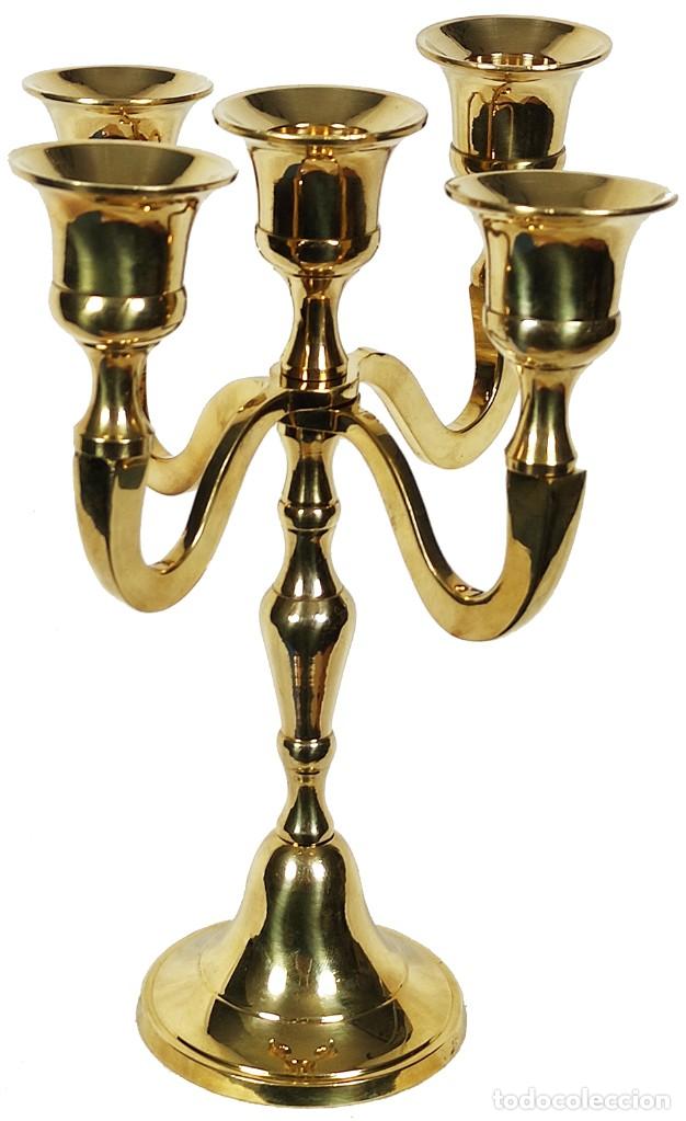 Vintage: Candelabro de laton - Foto 1
