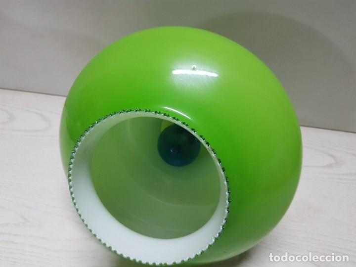 Vintage: Lampara Opalina Verde - Art Deco. - Foto 6