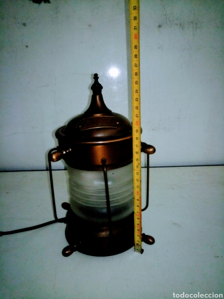 Vintage: Farol el&eacute;ctrico marino - Foto 3