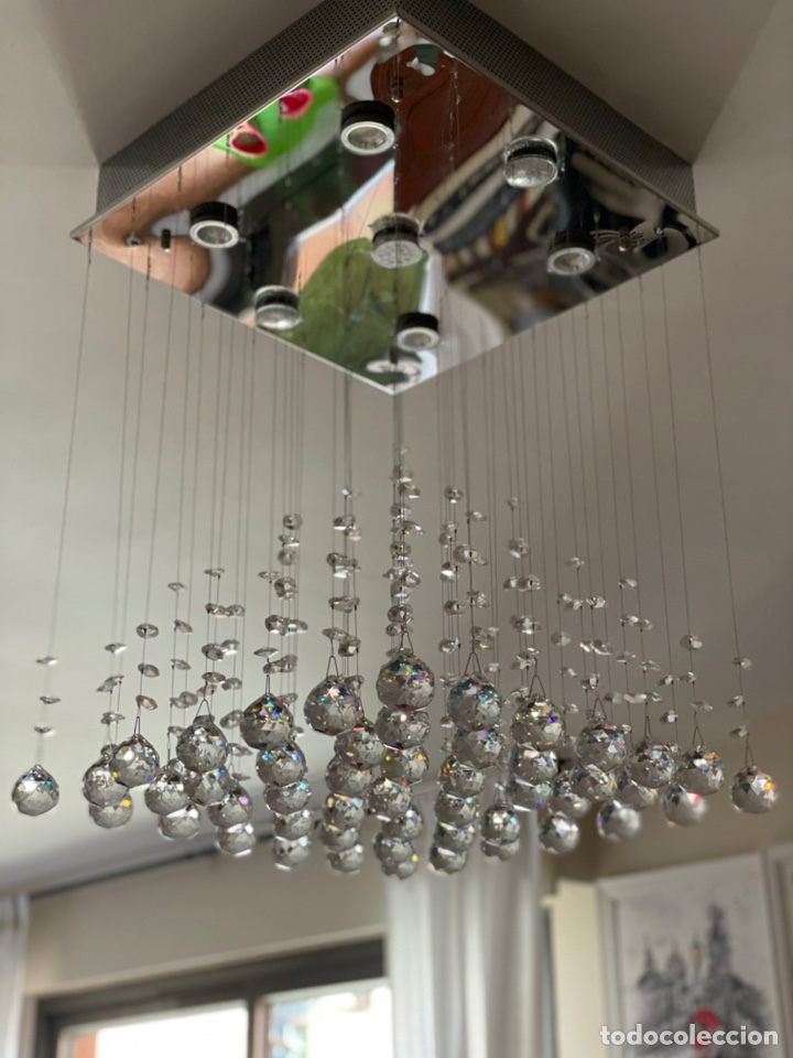 Vintage: Espectacular l&aacute;mpara de techo cristal - Foto 1