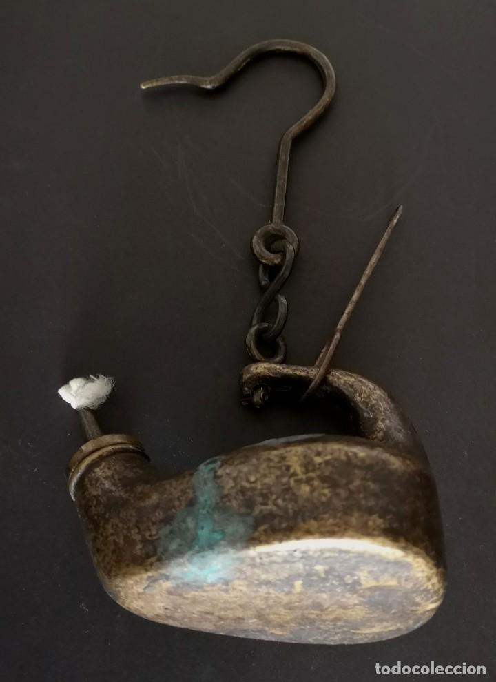 Vintage: Quinqu&eacute; de Bronce macizo Siglo XIX - Foto 8