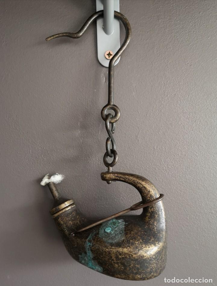 Vintage: Quinqu&eacute; de Bronce macizo Siglo XIX - Foto 6