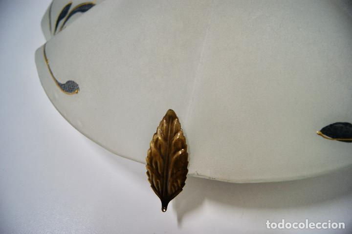 Vintage: Aplique/plaf&oacute;n cristal decorado y bronce - Foto 5