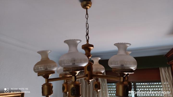 Vintage: lampara de techo metal - Foto 1