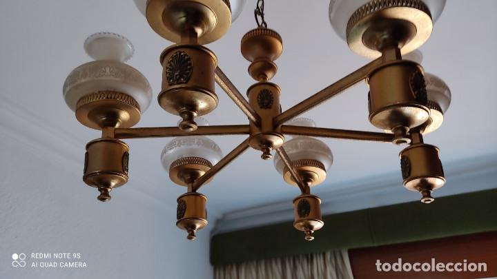 Vintage: lampara de techo metal - Foto 4