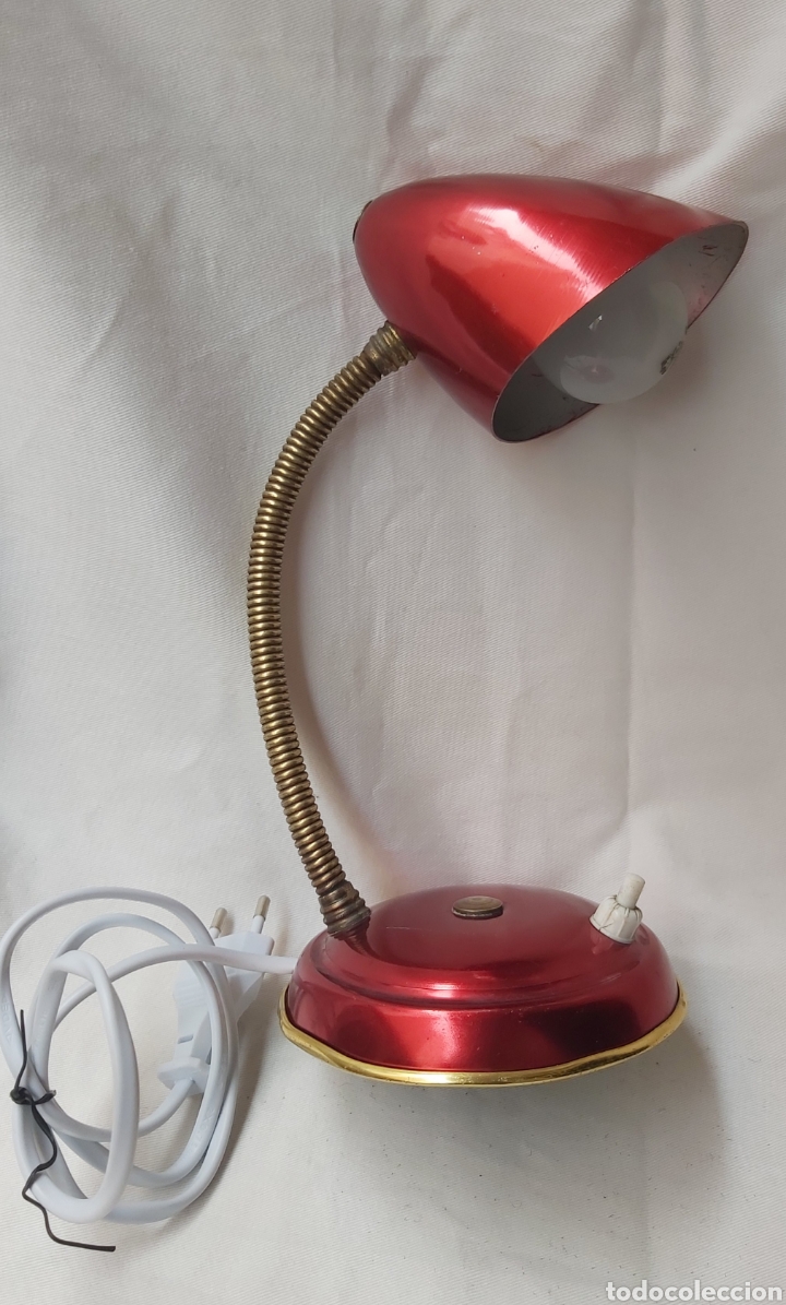 Vintage: Lamparita flexo anodizado rojo - Foto 4