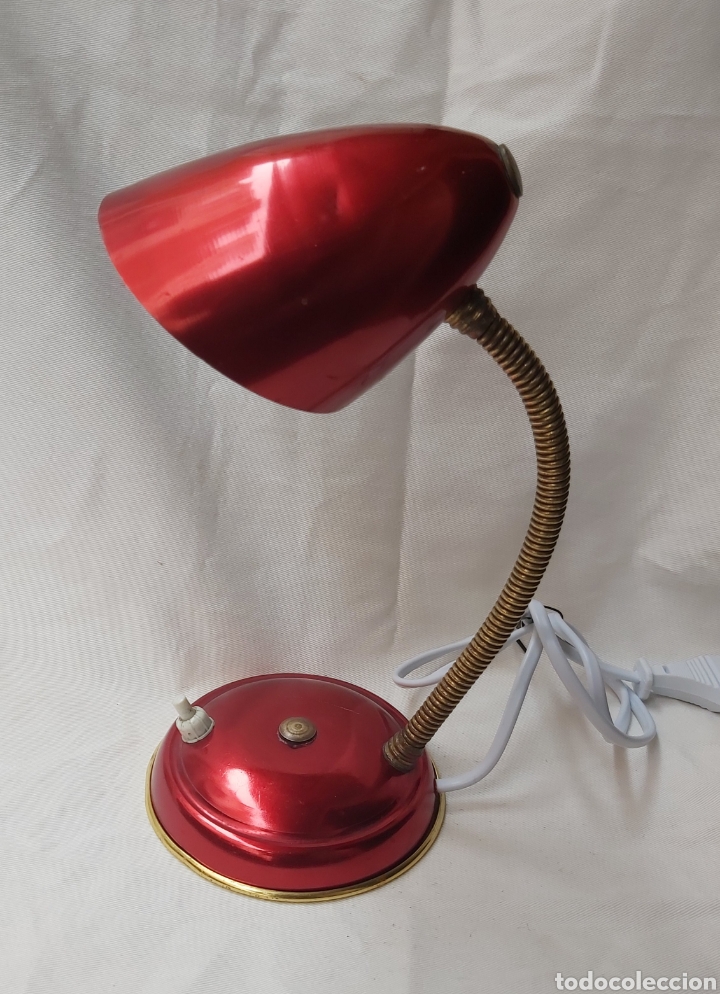 Vintage: Lamparita flexo anodizado rojo - Foto 1