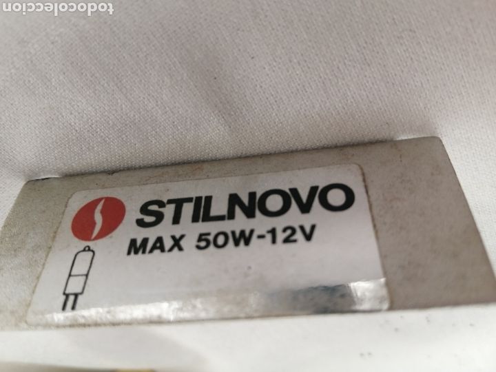 Vintage: Placa marca l&aacute;mpara Stilnovo - Foto 1
