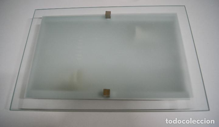 Vintage: Aplique/plaf&oacute;n con cristal rectangular - Foto 1