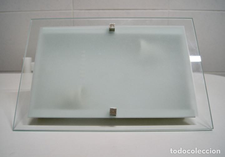 Vintage: Aplique/plaf&oacute;n con cristal rectangular - Foto 2