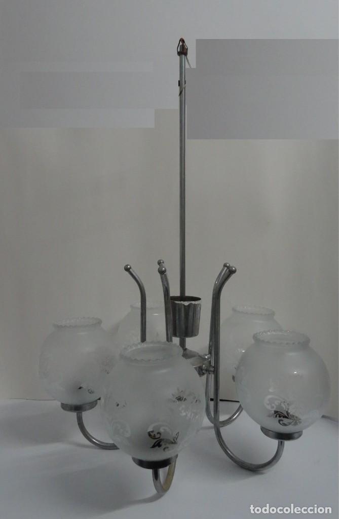 Vintage: LAMPARA VINTAGE TECHO 5 GLOBOS - Foto 1