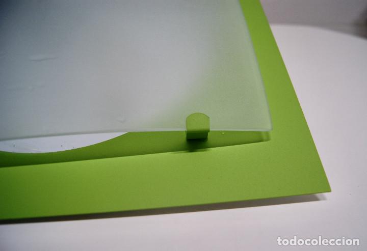 Vintage: Aplique/plaf&oacute;n en verde y cristal - Foto 5