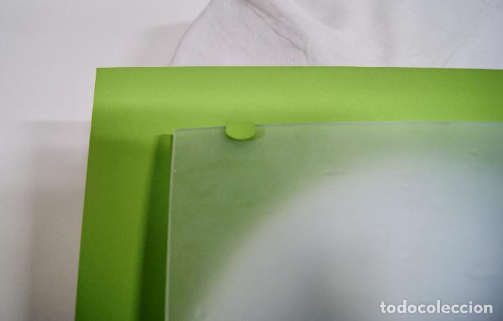 Vintage: Aplique/plaf&oacute;n en verde y cristal - Foto 6