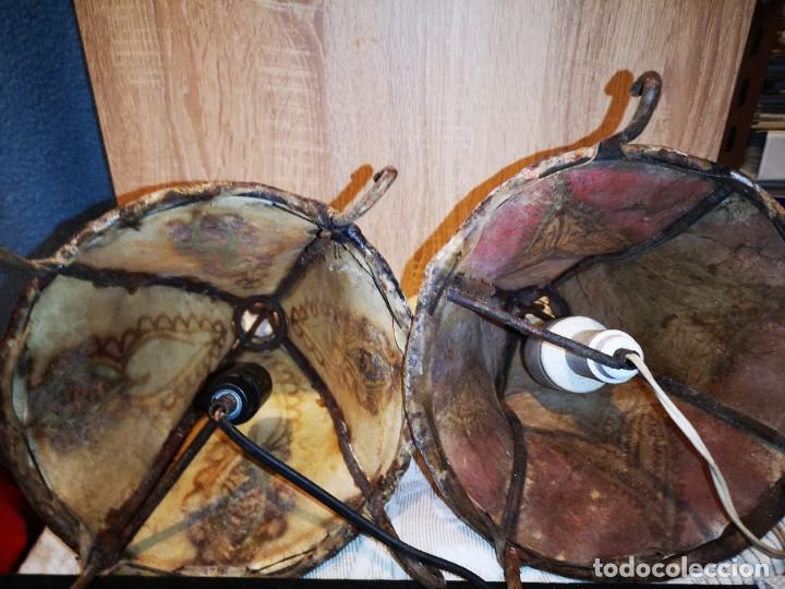 Vintage: L&aacute;mparas de mesa realizadas en piel y hierro - Foto 4