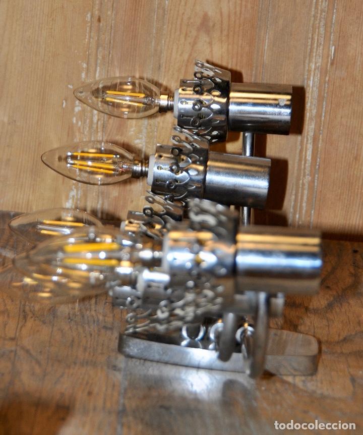 Vintage: Aplique de pared cromado con 6 luces - Foto 10