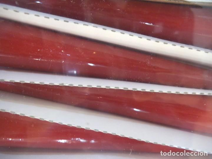 Vintage: VELAS ROJAS LISAS ( 6 ) brillo - Foto 2