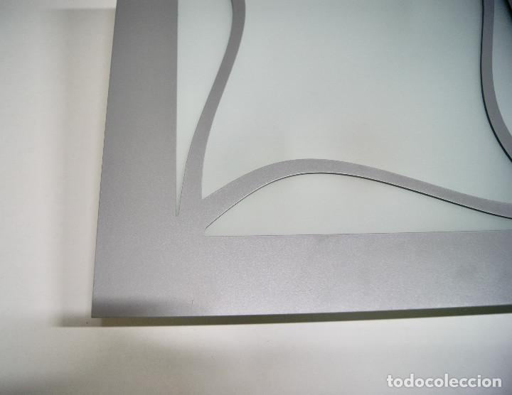 Vintage: Aplique/plaf&oacute;n gris cuadrado - Foto 3