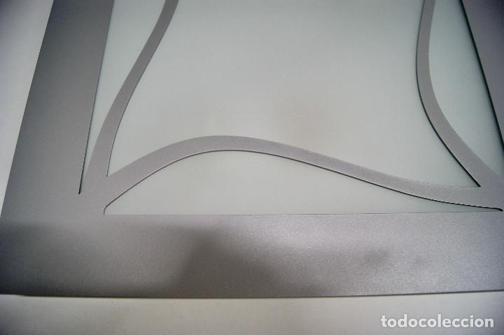 Vintage: Aplique/plaf&oacute;n gris cuadrado - Foto 4