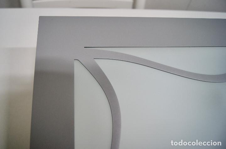 Vintage: Aplique/plaf&oacute;n gris cuadrado - Foto 6