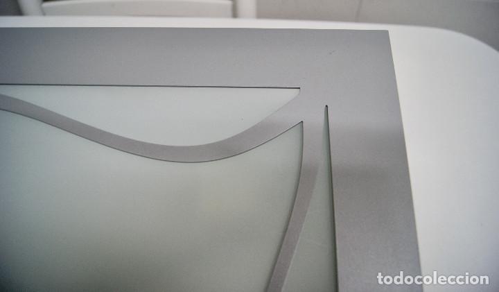 Vintage: Aplique/plaf&oacute;n gris cuadrado - Foto 8