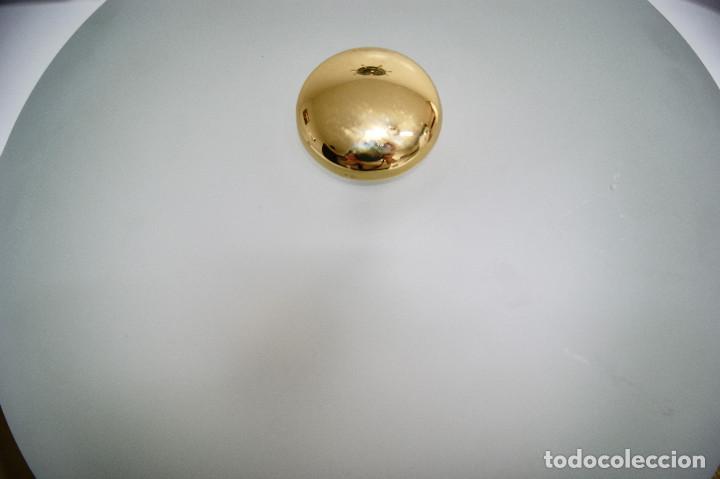 Vintage: Aplique/plaf&oacute;n dorado y cristal - Foto 5