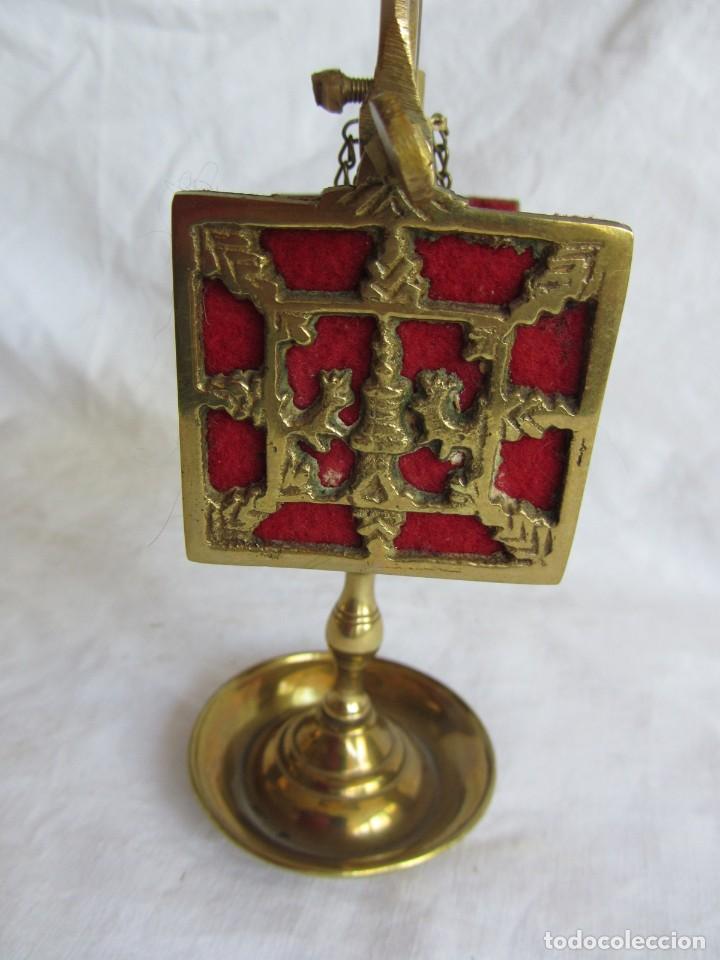 Vintage: L&aacute;mpara candil de bronce, decoraci&oacute;n - Foto 10