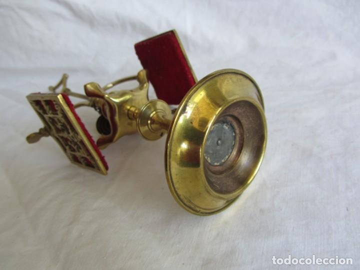 Vintage: L&aacute;mpara candil de bronce, decoraci&oacute;n - Foto 11