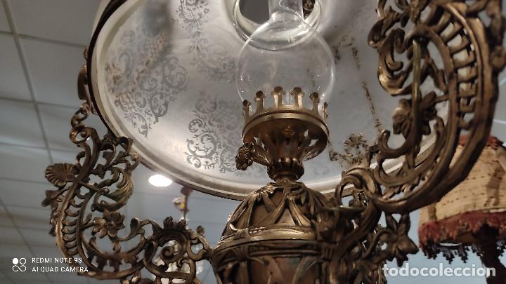 Vintage: lampara holandesa bronce plateado - Foto 4