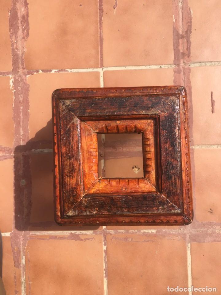 Vintage: LAMPARA ANTIGUA EN MADERA Y CRISTAL - Foto 4