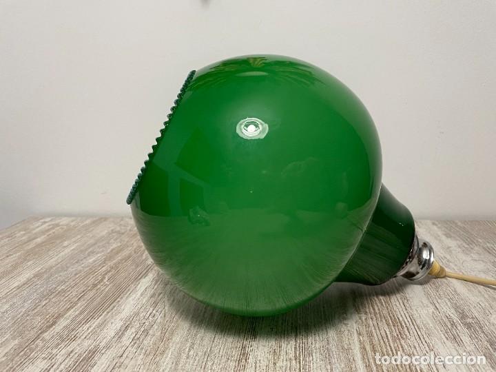 Vintage: LAMPARA TECHO OPALINA VERDE - Foto 9