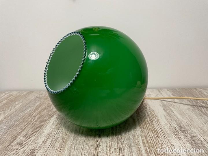 Vintage: LAMPARA TECHO OPALINA VERDE - Foto 10