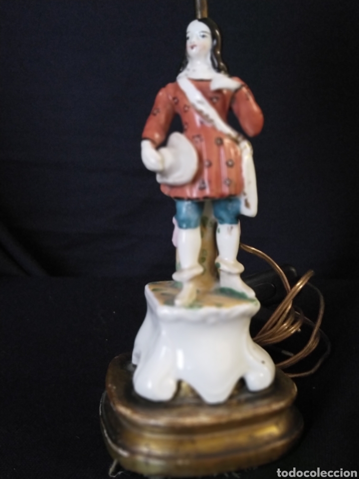 Vintage: L&aacute;mpara de porcelana - Foto 2