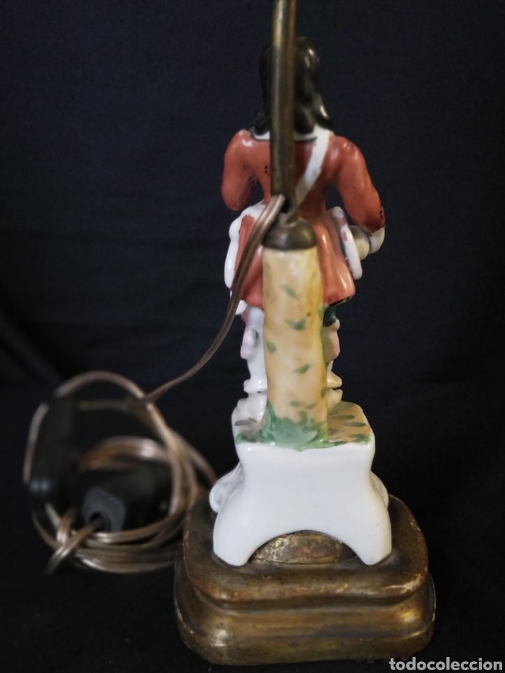 Vintage: L&aacute;mpara de porcelana - Foto 3