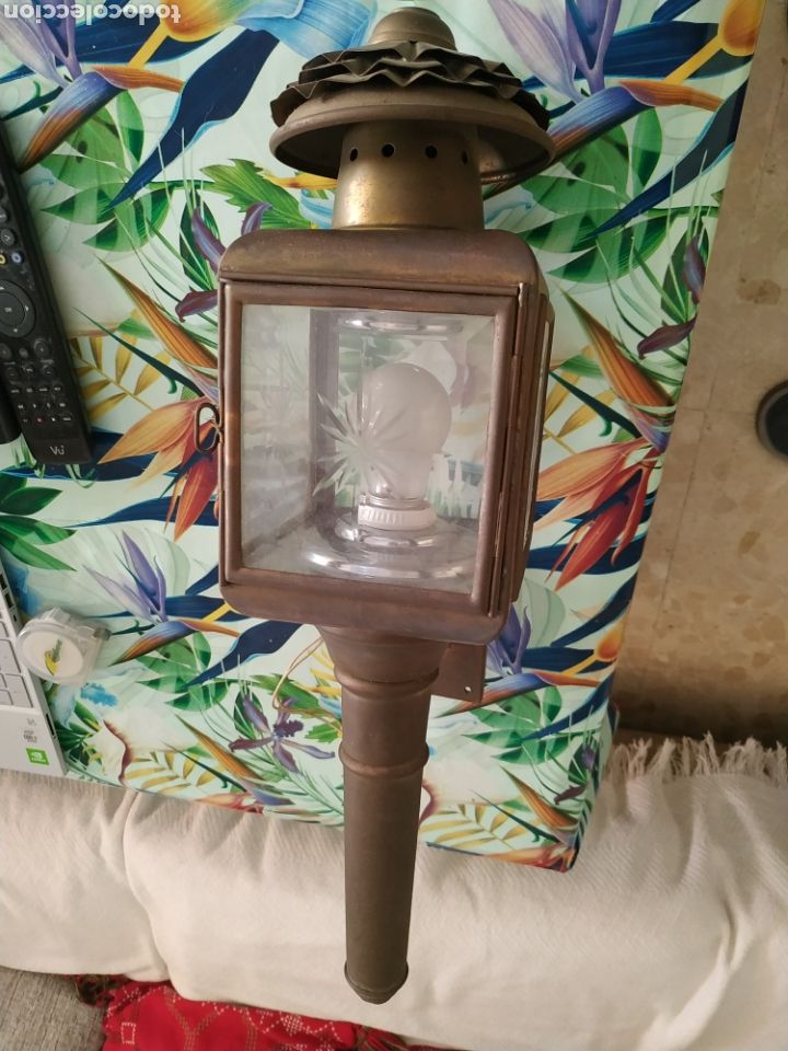 Vintage: Aplique Farol de pared, electrico - Foto 2