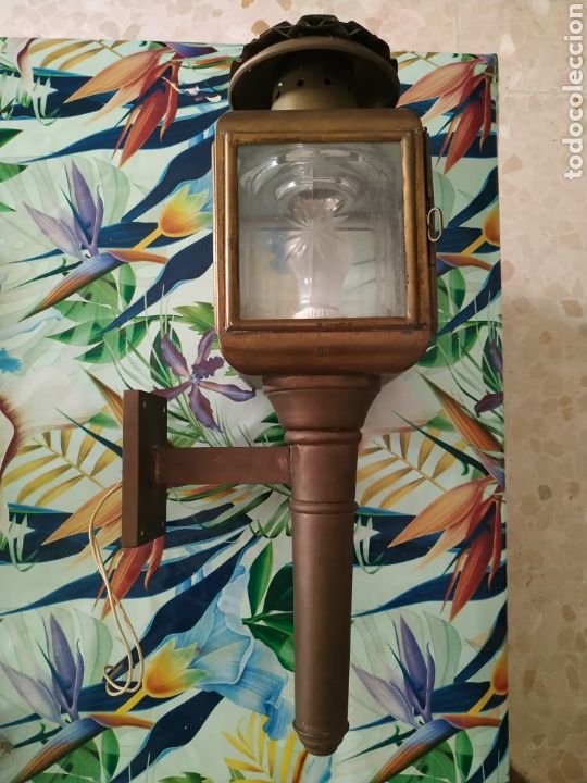 Vintage: Aplique Farol de pared, electrico - Foto 1