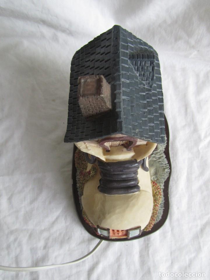 Vintage: Simp&aacute;tica l&aacute;mpara casa-bota con ratoncillos, funcionando - Foto 7