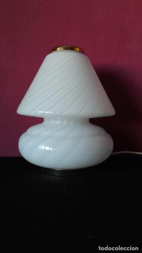 Vintage: LAMPARA VIDRIO IRISADO - Foto 6