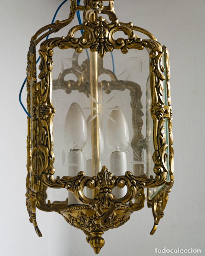 Vintage: Farol de bronce Peris Andreu - Foto 2